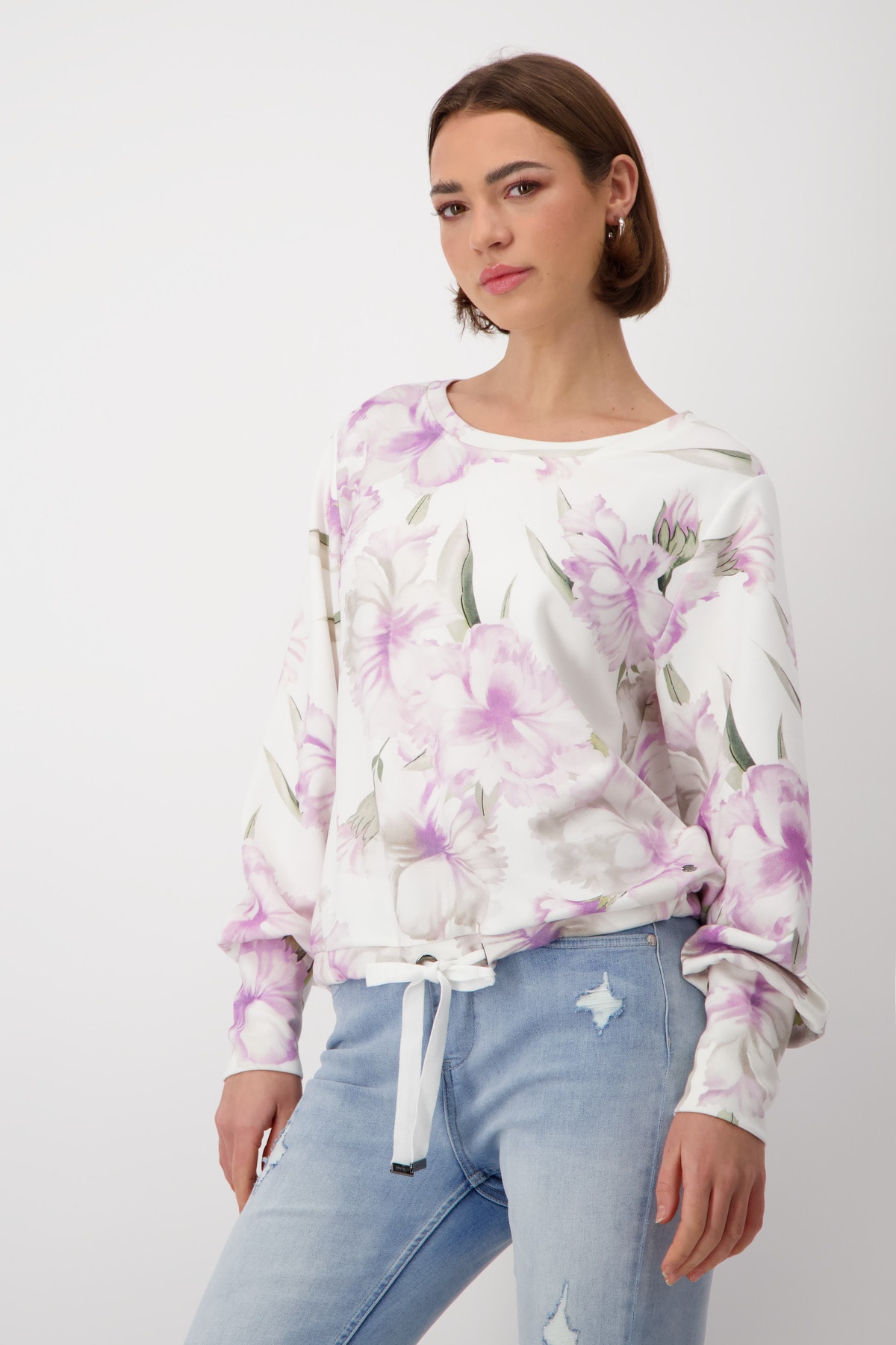 Sweatshirt_mit_Blumenmuster-Mehrfarbig-Rosa_gemustert-monari-57479