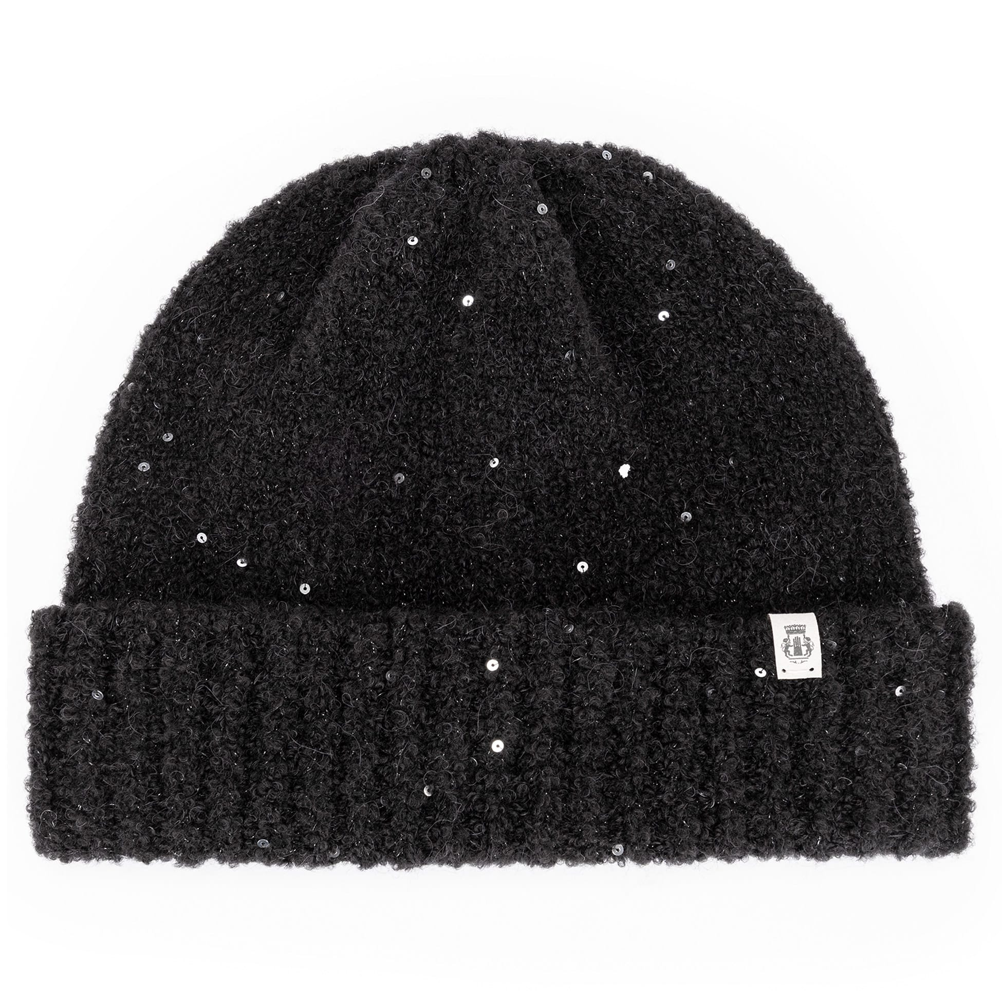ШАПКА ROECKL рельефная вязка с пайетками